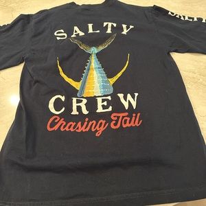 TWO Excellent condition size med, long sleeve salty crew, washed/never worn.